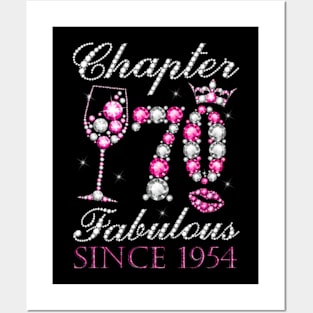 Chapter 70 Fabulous Since 1954 70th Birthday Decorations Posters and Art